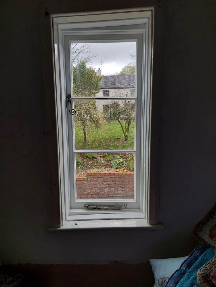 Single heritage casement window fitted with vacuum glazing