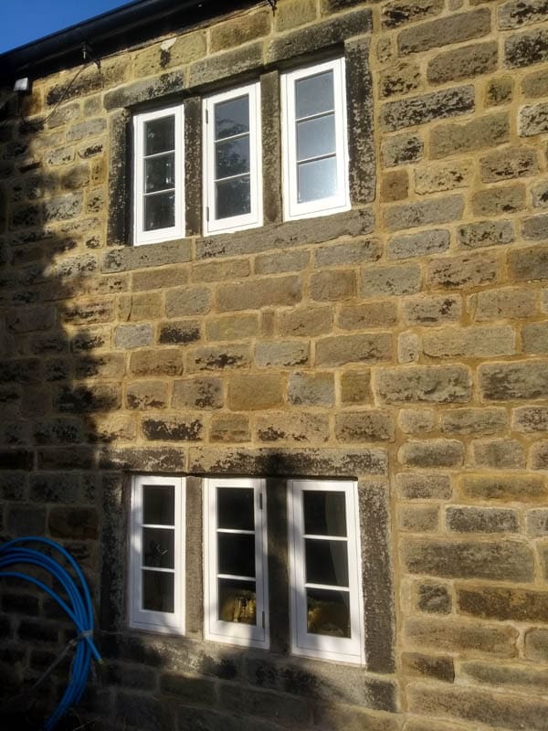 Heritage casement windows in a listed property, Leeds