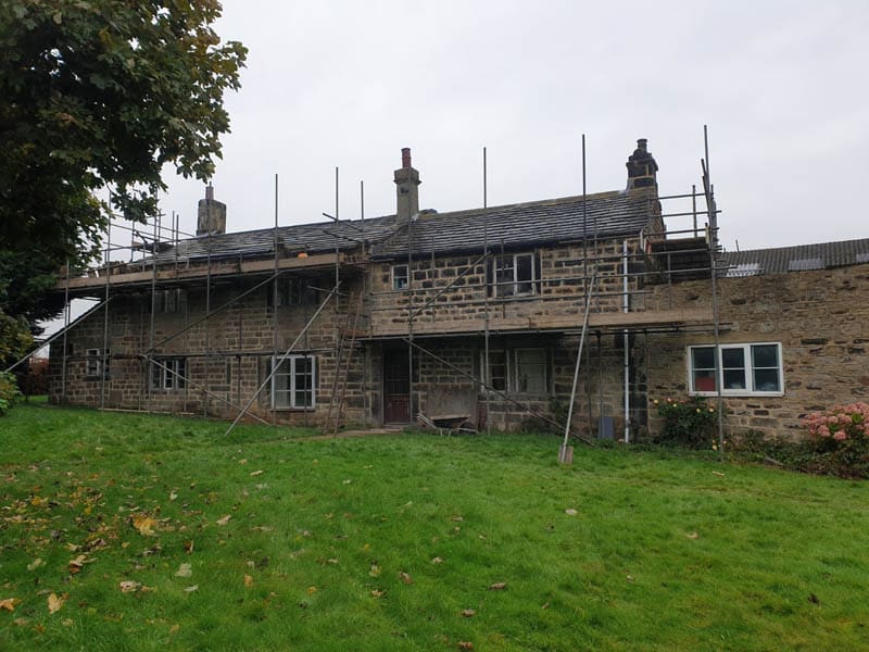 A listed property near Leeds under restoration