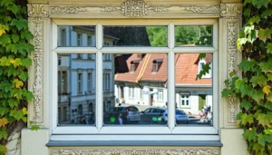 001 restored historic window in a polish town
