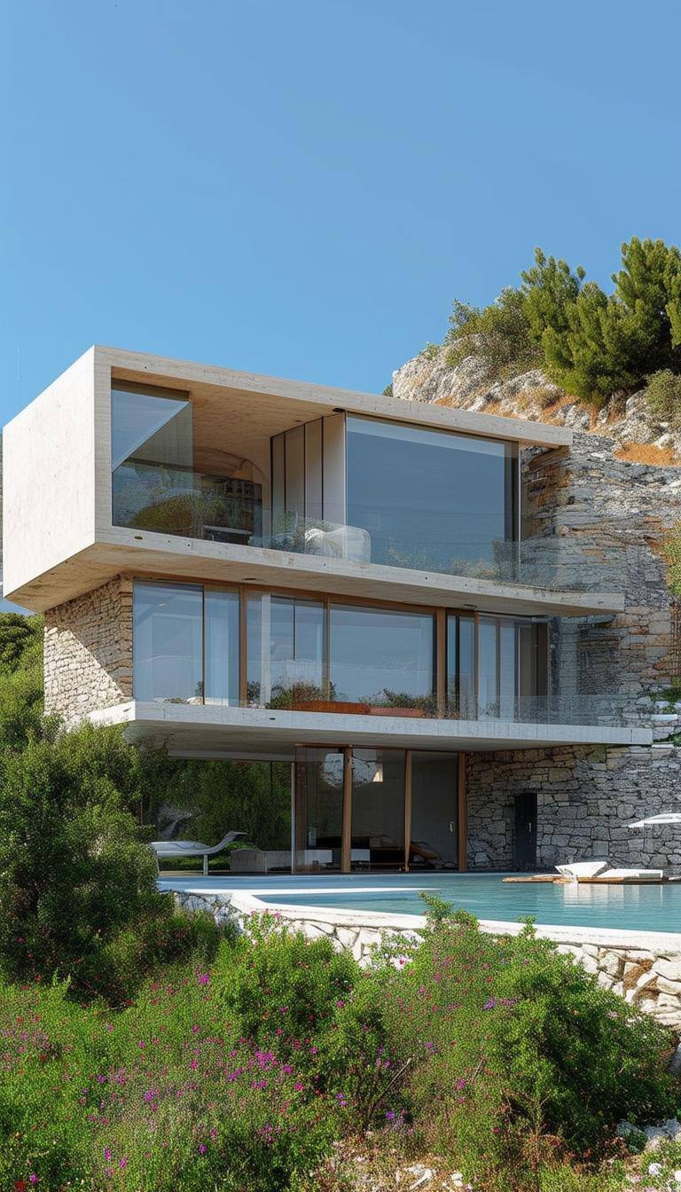 A modern, eco freindly house on the Turkish coast
