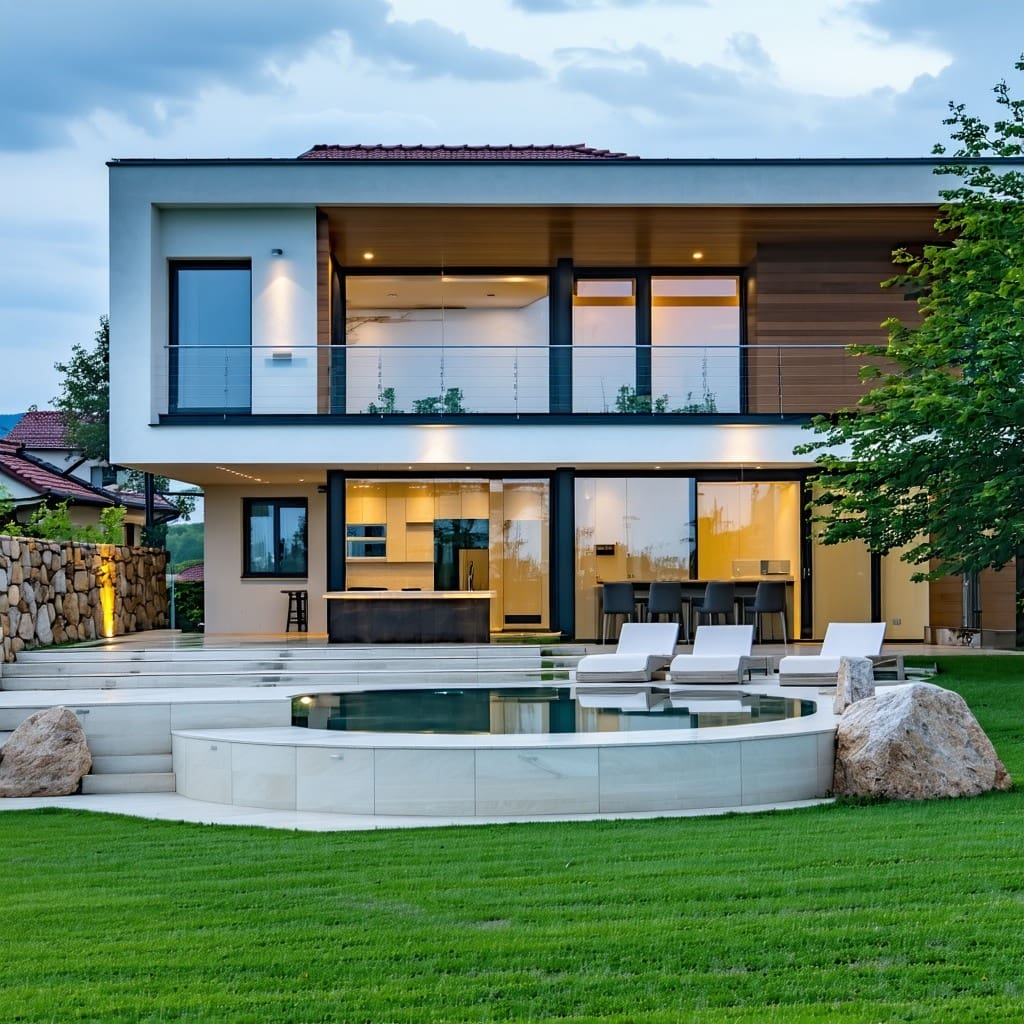 A modern home in Bulgaria upgraded to be sustainable and eco friendly