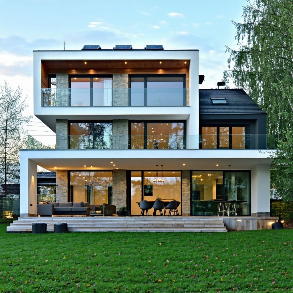 A modern home in Moldova upgraded to be sustainable and eco friendly