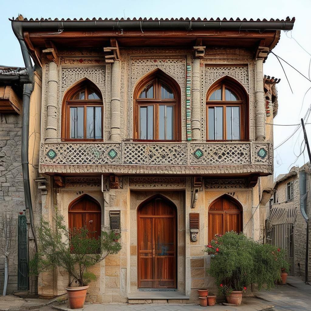 A traditional Azerbaijan town house in Europe