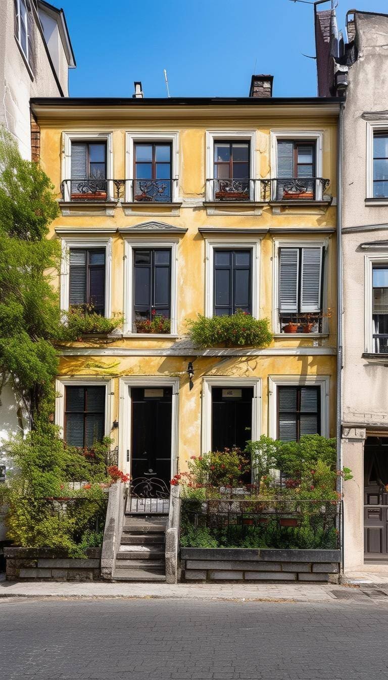 A traditional Georgian town house in Europe