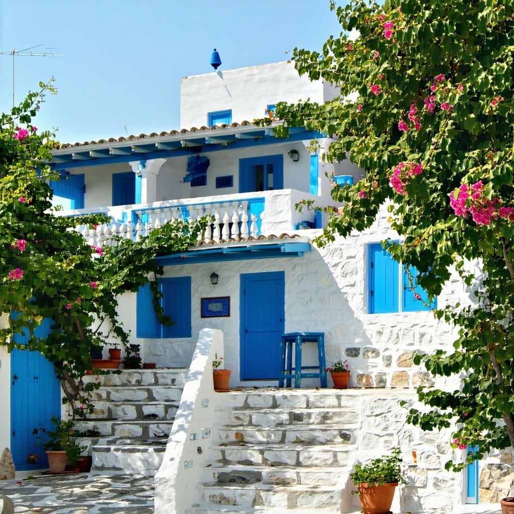 A traditional hotel in Greece