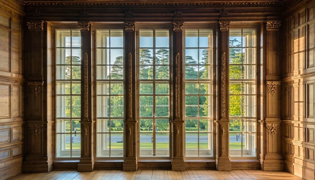 restored historic building with elegantly modernized windows featuring vacuum glazing