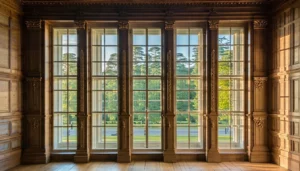 restored historic building with elegantly modernized windows featuring vacuum glazing
