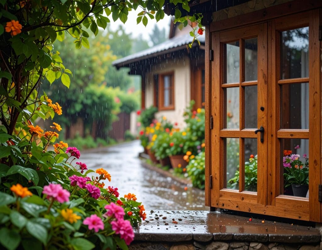 A traditional home in Georgia, Europe with thin dounble glazing