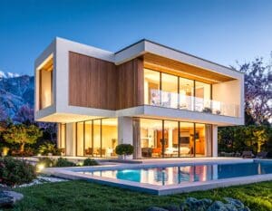 Modern energy-efficient home in Azerbaijan fitted with vacuum glazing windows