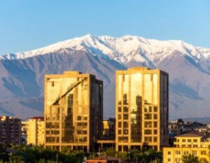 Modern Azerbaijani building with high-performance insulated glazing for energy efficiency in hot and cold climates