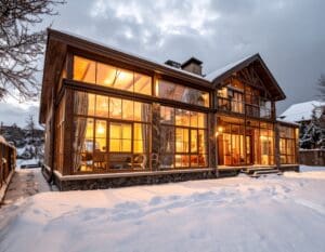 Renovated Armenian home with insulated glass windows providing comfort and energy efficiency in all seasons
